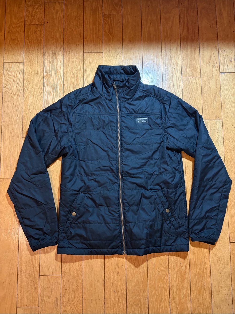 LL Bean Men’s Black Insulated Full-Zip Jacket